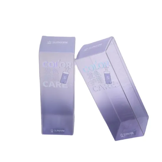 Transparent PET Packaging Plastic Box with Embossed Logo Manufacturer for Facial Cleanser