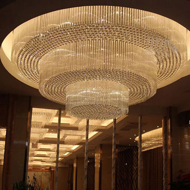 مطعم Lobby Crystal Chandelier Light Light