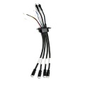 Gruppo cavi multiporta passante per montaggio a pannello con connettori Micro USB RS232 RS485