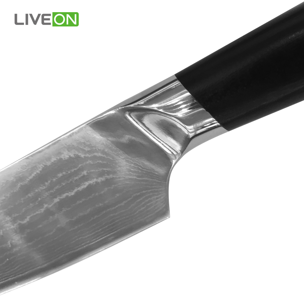 Set di coltelli da chef in acciaio da 8 pollici 440C Damasco