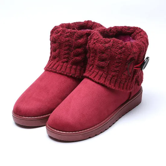 Women's Winter Waterproof Low Price Furry Short Snow Boots
