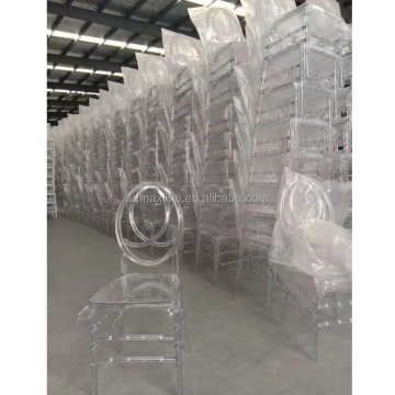 Phoenix Tiffany Transparent Resin Wedding Banquet Chiavari Chairs