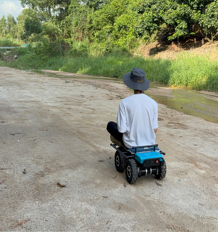 100KG Electric Autonomous Transport Vehicle Family Farm Remote-control Vehicle