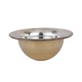 pure brass bowl silver plating and mirror polishing