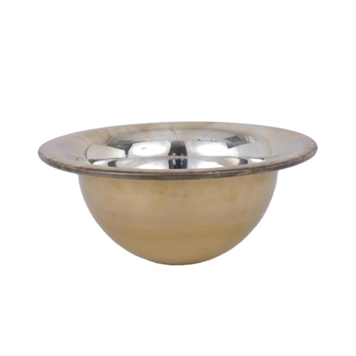 Copper Sheet Metal Lids pure brass bowl silver plating and mirror polishing Factory