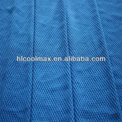 50%coolmax 50%polyester knitted embossed fabric