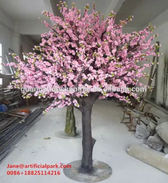 Decorative artificial fake outdoor cherry blossom tree made in china/fake silk indoor and outdoor cherry blossom bonsai tree
