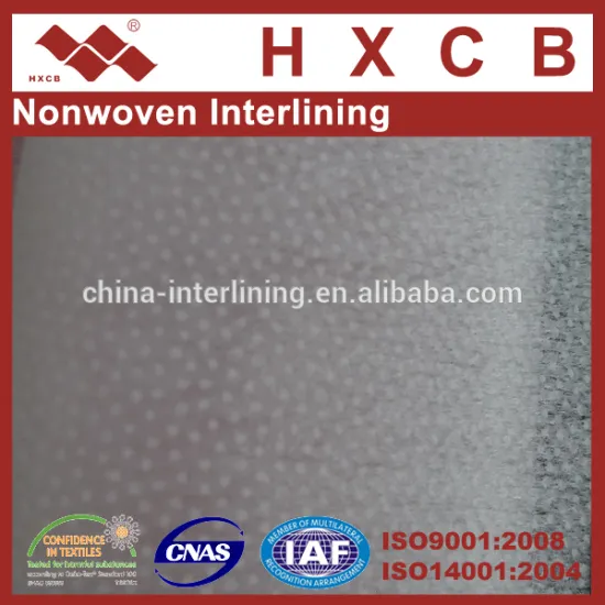 Polyester shirt collar non woven fusing interlining(1030)