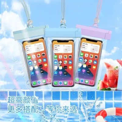 Mobile Outdoor Diving Surf Swimming Rafting Takeaway Special Transparent Waterproof Phone Case