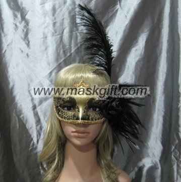 Mardi gras mask black and gold carnival theme masquerade mask party