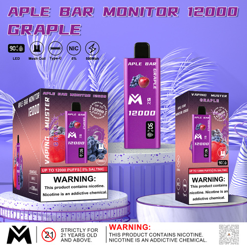 Aple Bar Monitor Puff 12000