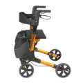 Folding Aluminum 4 Wheels Rollator With Seat