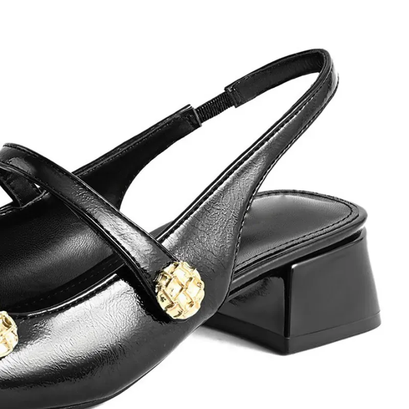 Classic Mary Jane Pumps for Office Women's Low Block Heels
