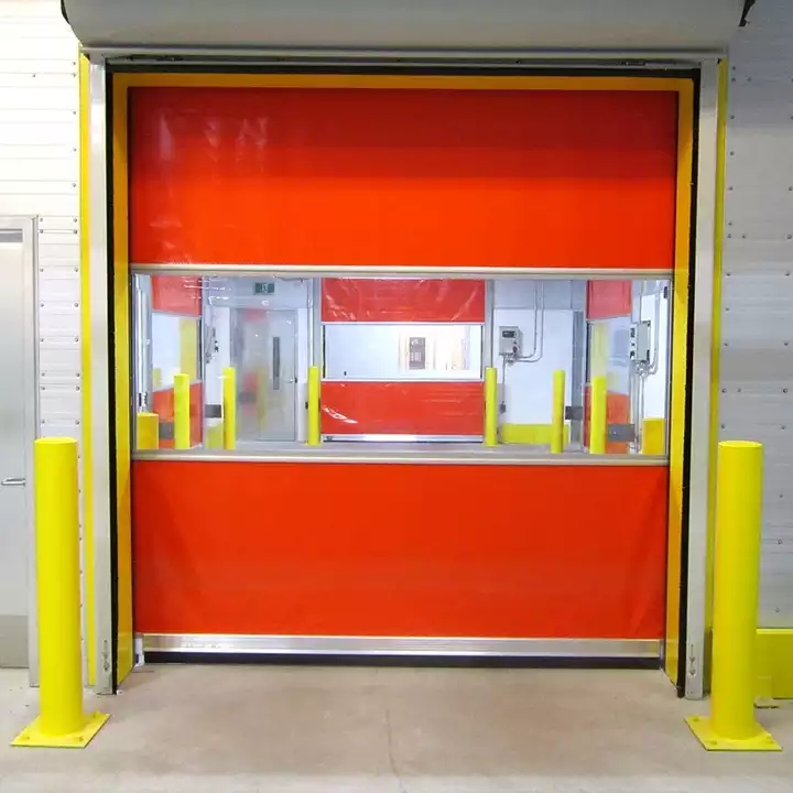 PVC high speed spiral door used in Logistics