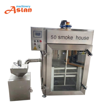 Stainless Steel Low Price Automatic Sausage Smoke Oven & Fish Chicken Smoking Machine