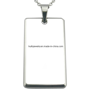 Steel Custom Logo Jewelry Dog Tag (P30862)