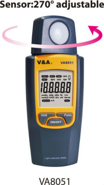 Luxmeter 30000 Lux Tester 270 angle adjustable luxmeter VA8051
