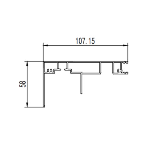 Sliding window aluminium profile extrusion die