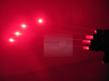 658nm 150MW-200MW Red Laser Glove Stage Lighting DJ Visible Beam Module Left