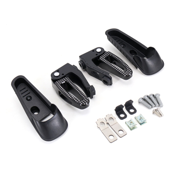 Vespa GTS 300 Motorcycle Accessories Rear Passenger Foot Pegs Mount - Black (2021-2022)
