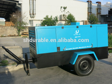 Durable Diesel Mobile Air Compressor for industry 7 Bar