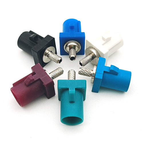 Straight Short Fakra Male Plug Crimp Cable Connector