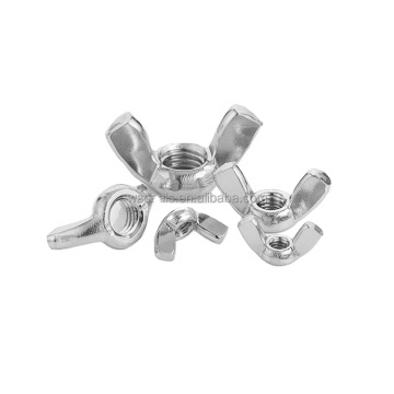China-Made DIN315 Copper Wing Nuts Screw Butterfly Lock Nuts M10 M12 Chrome Plated Carbon