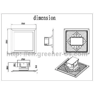 140W LED gas stations canopy  Lights