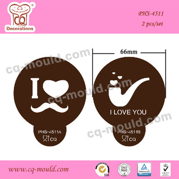 Flexible Fondant cake decorating stencil