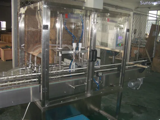 Piston Filling / Filler Machine With Blocked Nozzles For Liquid Bottling Of Oil, Detergent