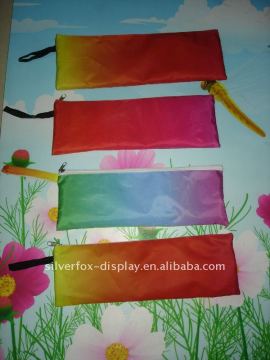high quality water proof rainbow zipper bags with inside lining for professional salon hair straightener