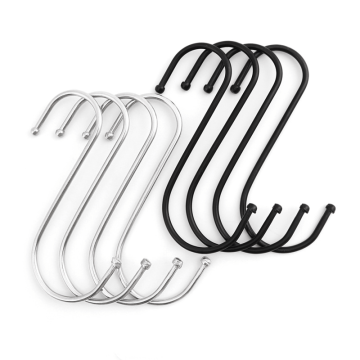 L/M/S Multi-functional S-shaped Metal Plated Hook for Bathroom, Kitchen, and Bedroom