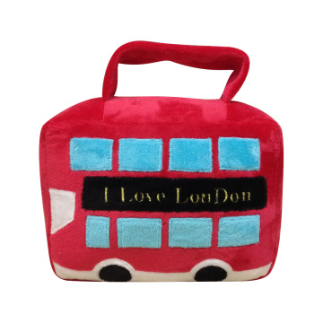 Christmas door stopper with sightseeing bus pattern