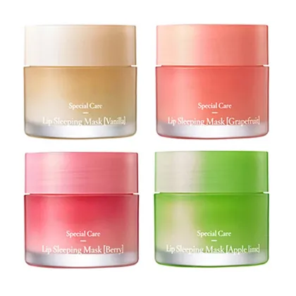 Korean Moisturizing Vegan Pink Berry Lip Sleeping Mask