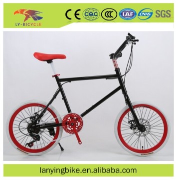 new style 2016 popular steel frame fixed gear bike 20inchfixie bicycle with handbrake