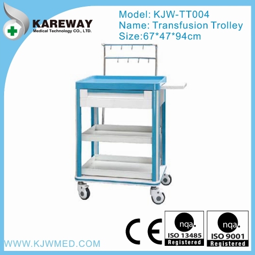 Modern Hospital Medical Infusion / Transfusion Trolley / Cart