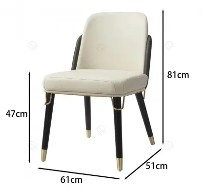 Italian light luxury solid wood dining Turri chair