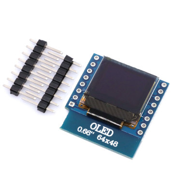 Module d'affichage OLED de 0,66 pouce pour wemos d1 mini ESP32 Arduino Avr STM32