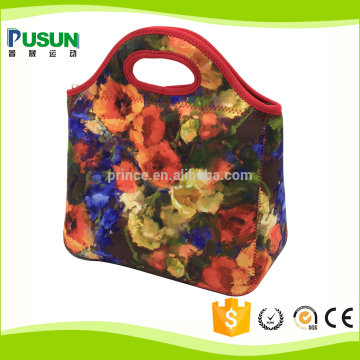 handle foldable cooler lunch bag with zipper
