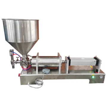 Semi-Automatic 10-100ml Honey Bottle Filler - Single Piston Paste Filling Machine