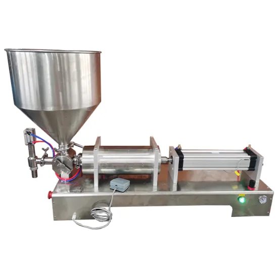 Semi-Automatic 10-100ml Honey Bottle Filler - Single Piston Paste Filling Machine