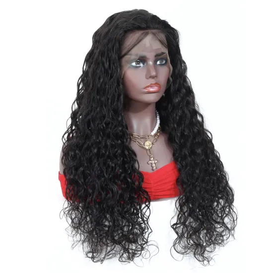 Mink Brazilian Human Glueless HD Lace Wig Unprocessed 10A Virgin Cuticle Aligned Hair 360 Full 13*6 Lace Frontal Water Wave Wig