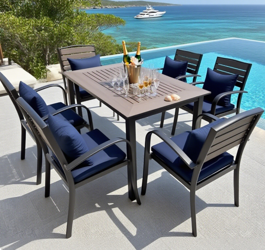 Durable Iron Table And Chair Set