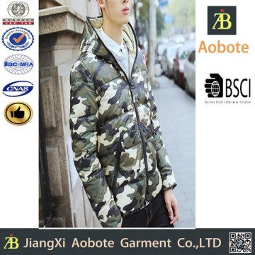 2015 Portable Camouflage Men's Cotton Jacket With Hoody