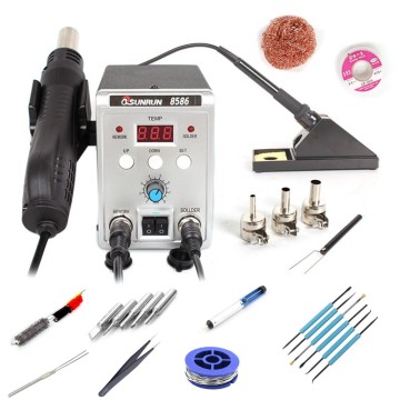 Welding Tools Soldering Iron Hot Air Station Welding Machine Soldering Iron 8586 Soldering Station Welding Solder Soldering Tool