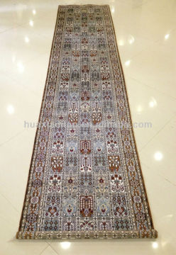 muslim four season oblong corridor handmade silk rug carpets