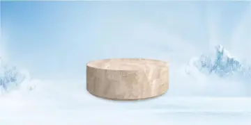 natural travertin coffee table