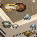 Lumière de lustre moderne ronde de boule de cristal d&#39;hôtel