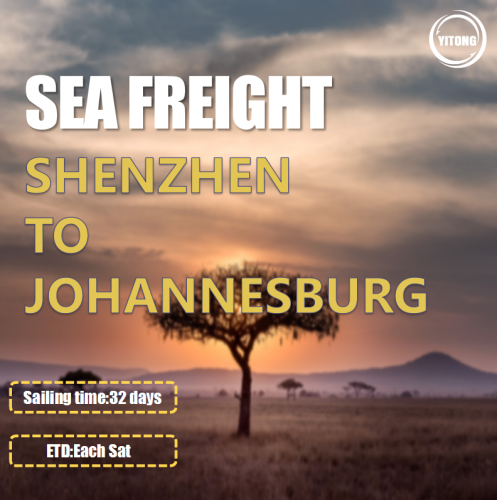 Sea Freight From Shenzhen To Johannesburg South Africa