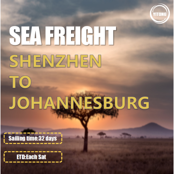 Freight de mer de Shenzhen à Johannesburg Afrique du Sud